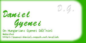 daniel gyenei business card